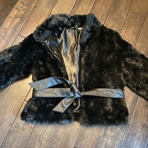 H&M Faux Fur 3/4 sleeve jacket